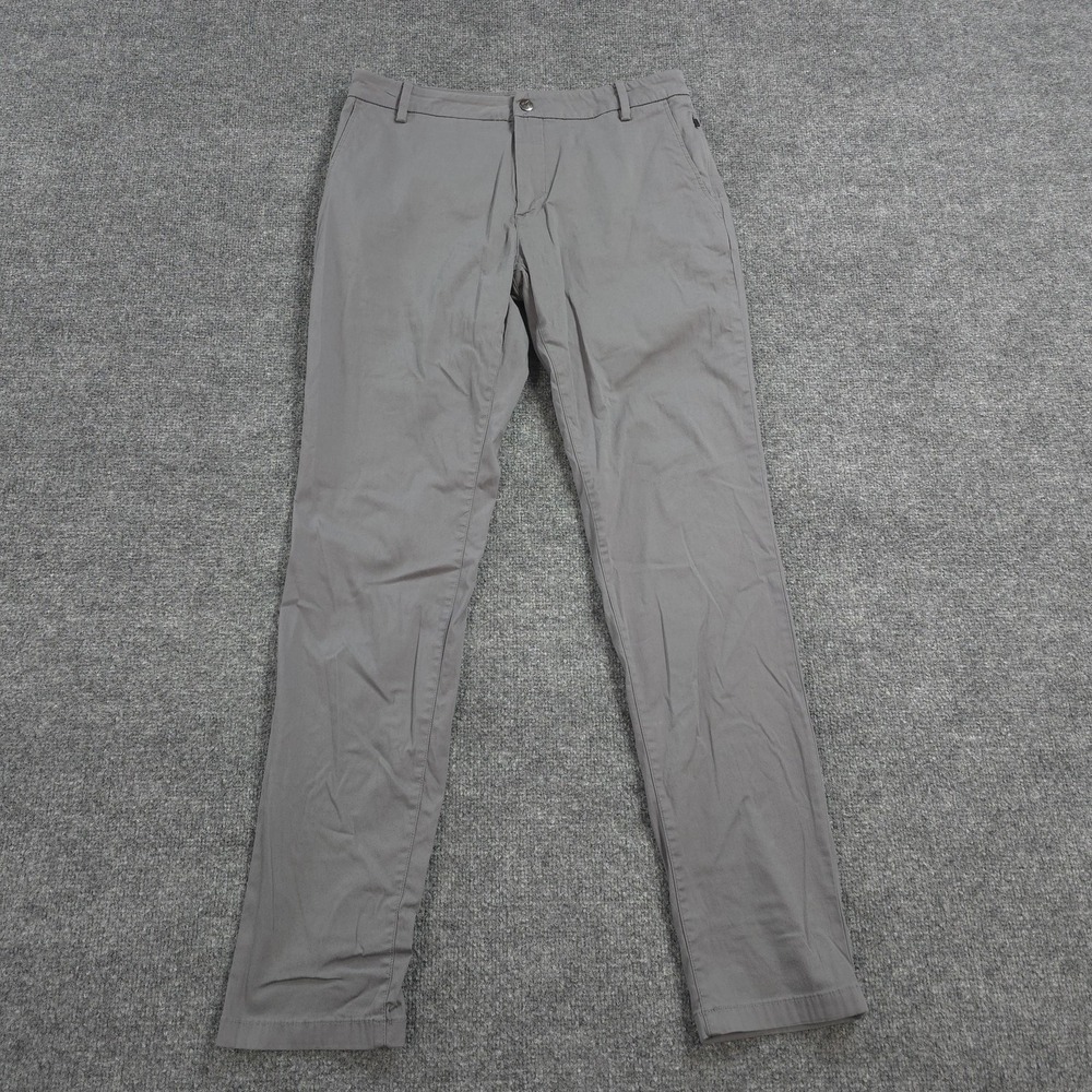 Birddogs Pants Mens 32x32 Gray Boomstick Lined Chino Stretch Golf‎ Performance